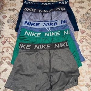 5 Nike Women's Athletic Shorts - Gray, Green, Blue
